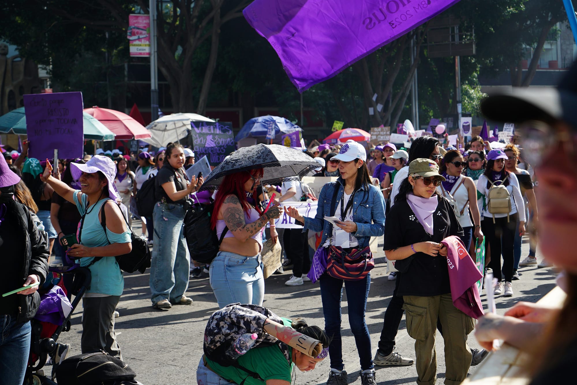 “Esas morras si me representan": Marcha 8M 2024